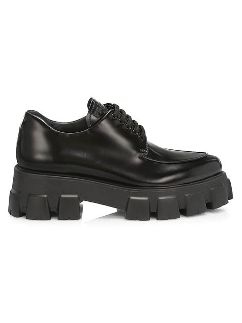 prada creepers silver|Shop Prada Monolith Lug.